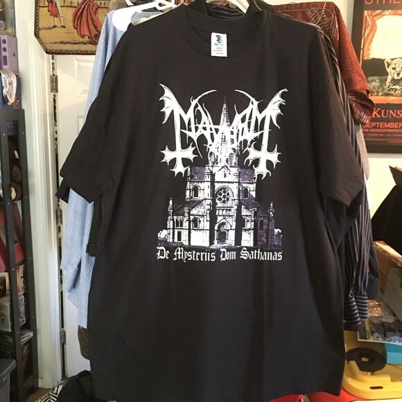 Boot Leg Band Metal Rock Tee T-shirt Size Xxl  Mayhem De Mysteriis Dom Sathanas - Picture 1 of 2